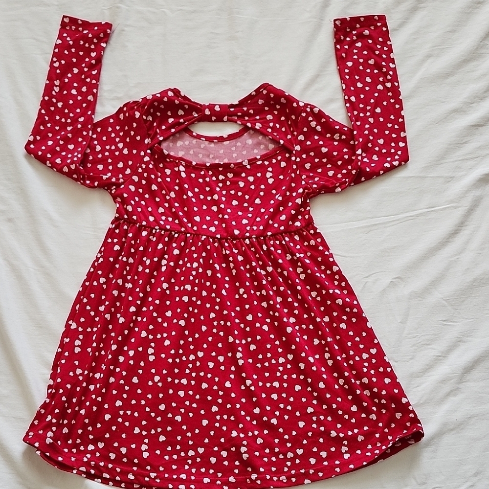 NWT Set of 2 Picapino Baby Girls Holiday Christmas Heart Dresses Size 6 - Picture 4 of 12